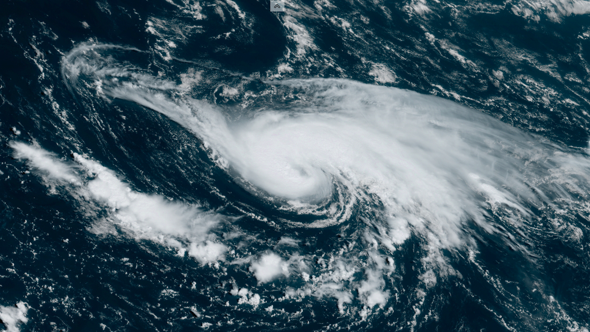 A satellite image of Hurricane Danielle.