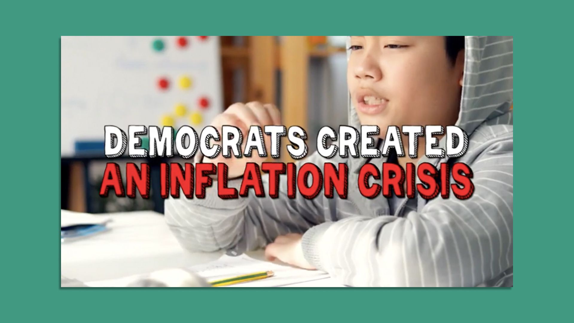 Screengrab of an NRCC ad on inflation