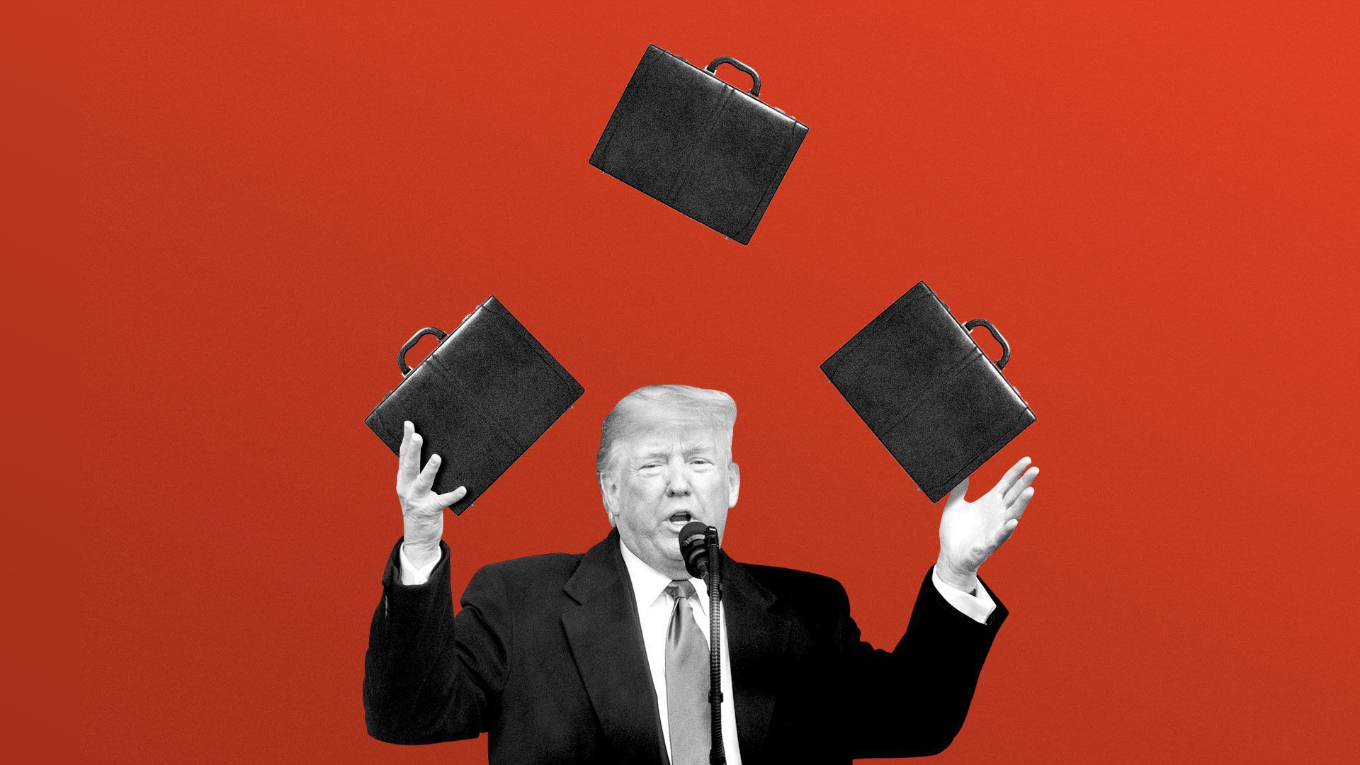 Photo illustration: Eniola Odetunde/Axios. Photo: Ira L. Black/Getty Images     