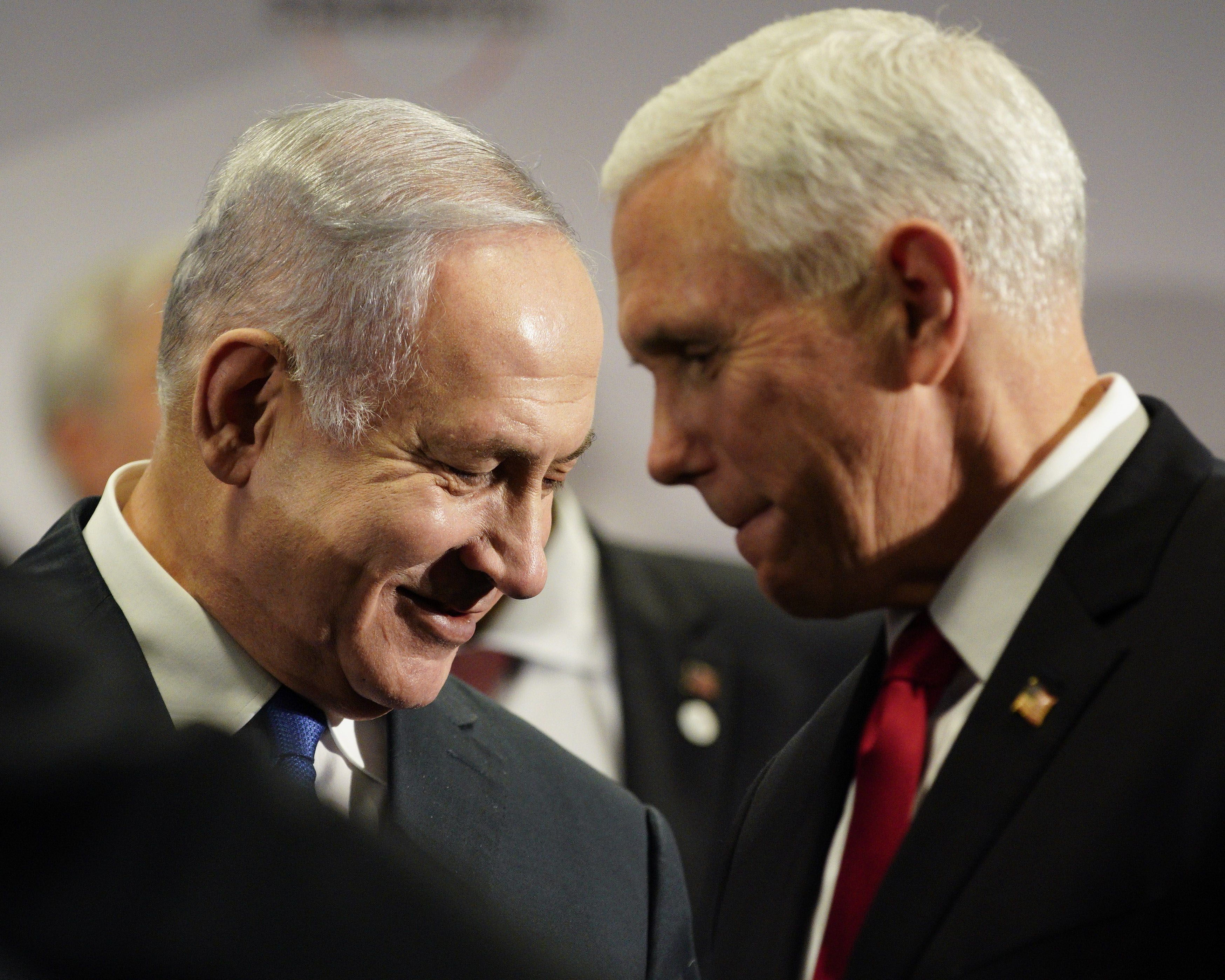 Bibi Netanyahu and Mike Pence