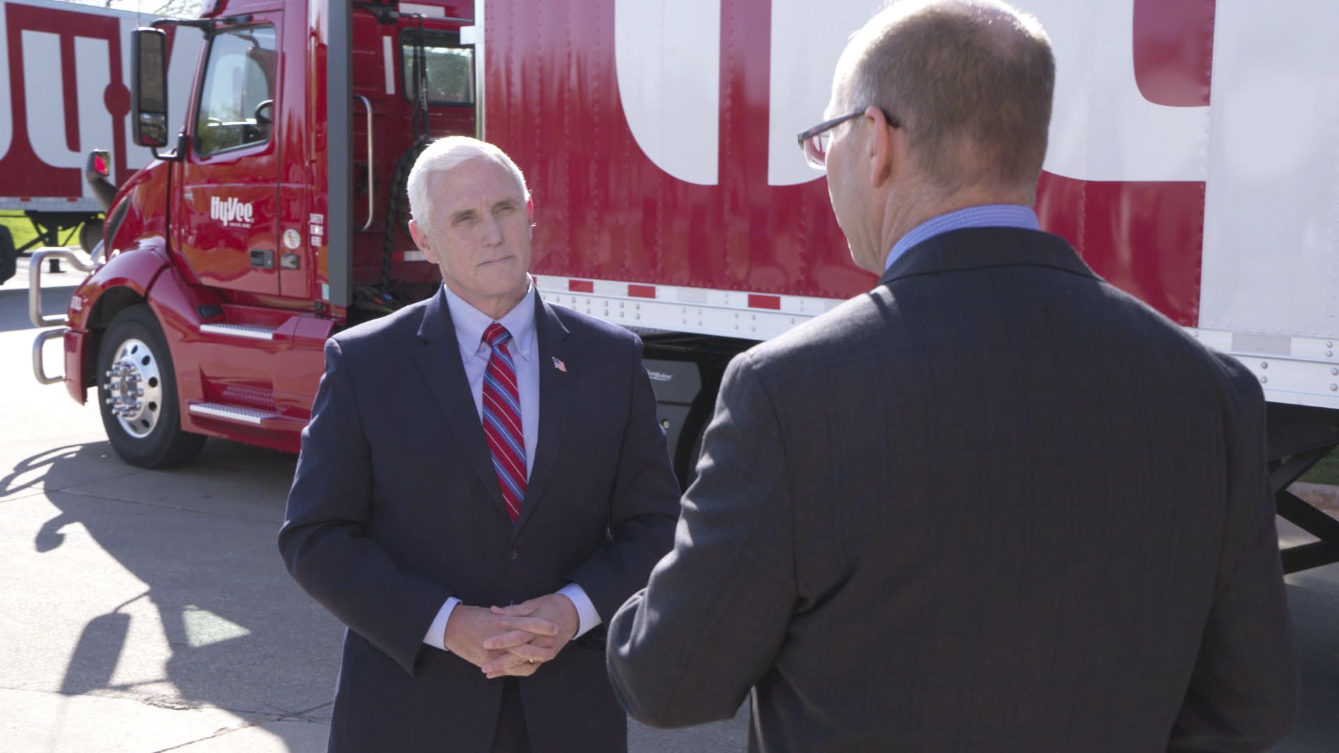 Mike Pence with Mike Allen
