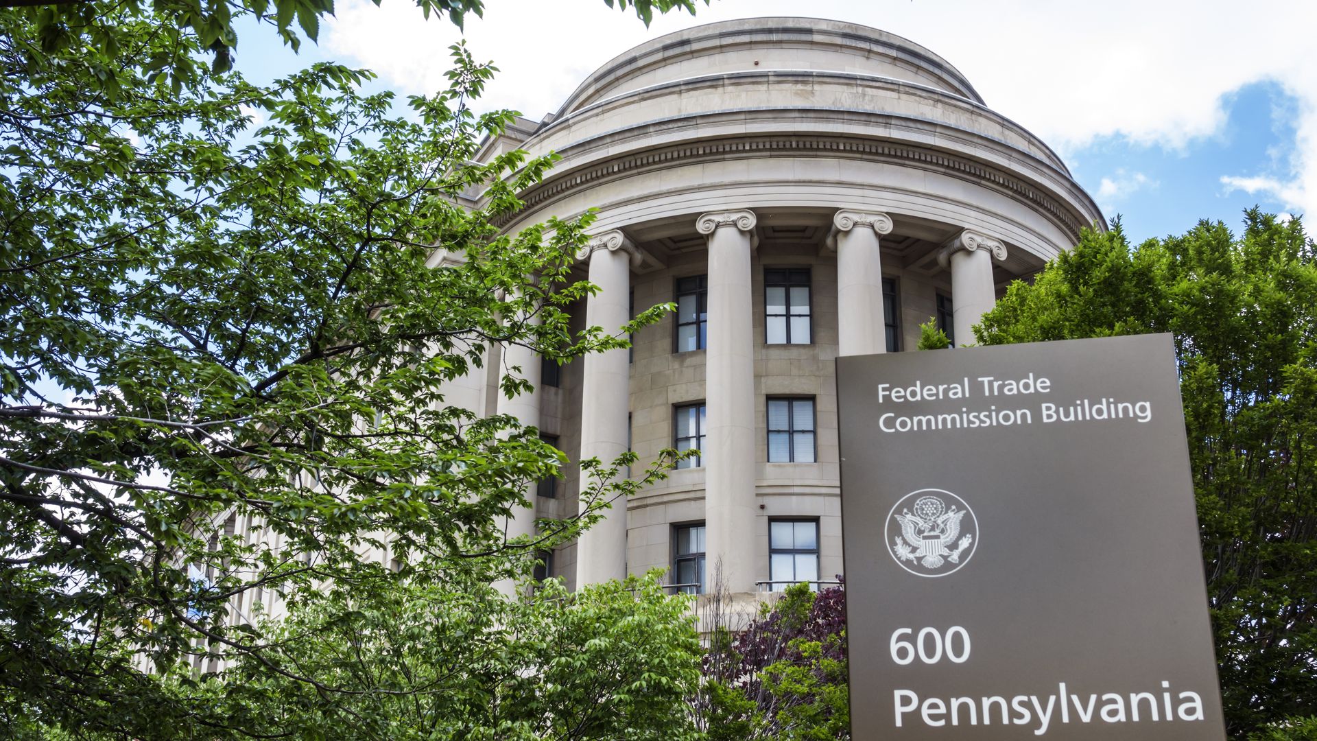 The Federal Trade Commission building in Washington D.C.