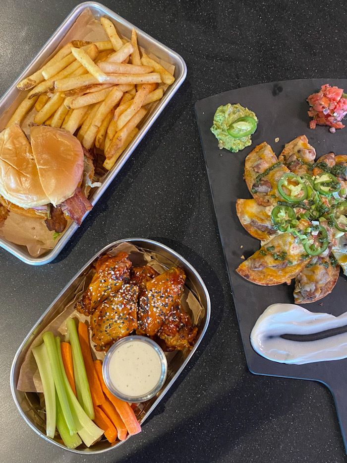 Topgolf University food spread