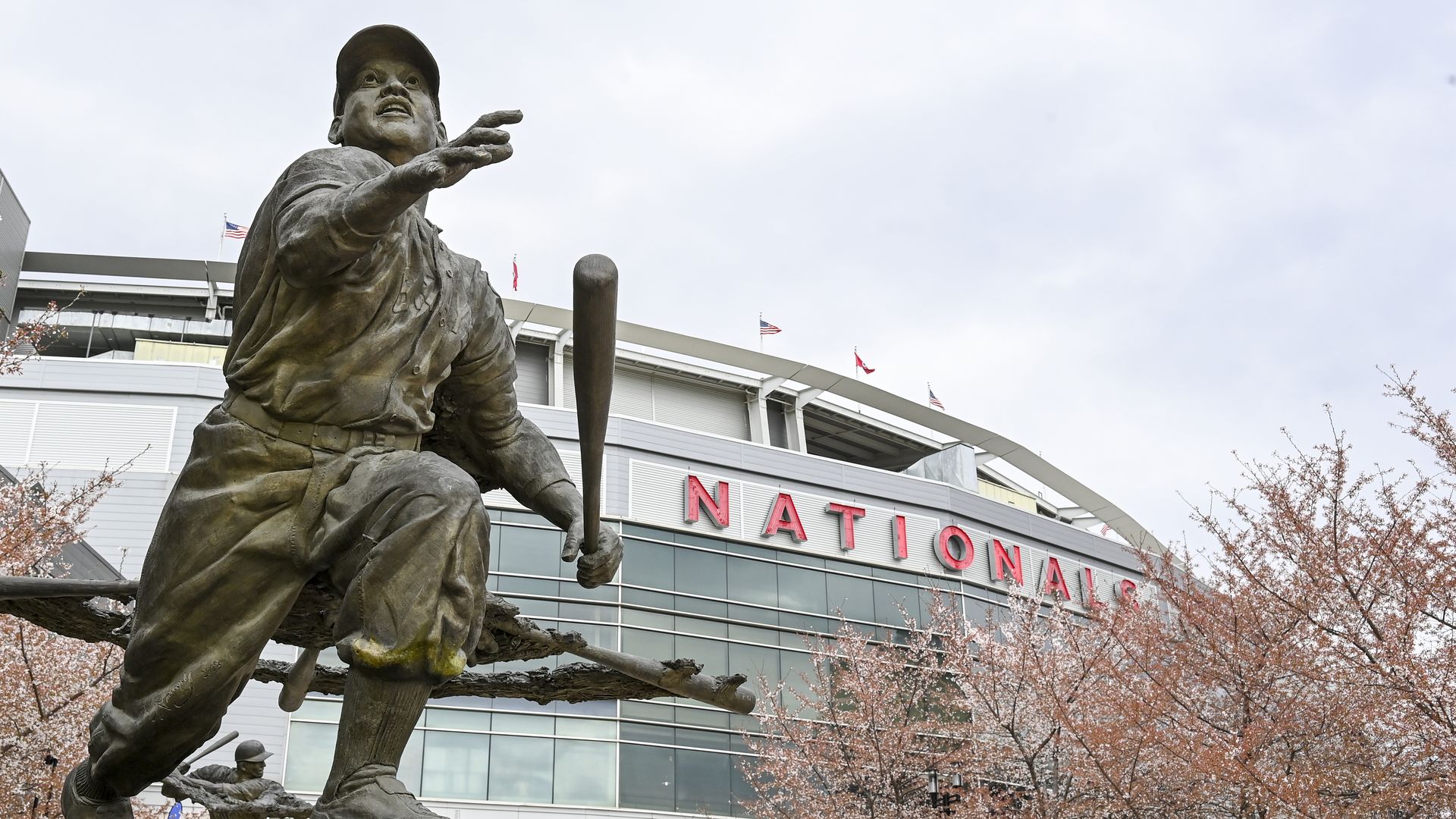 A statue of Josh Gibson outside Nats Park