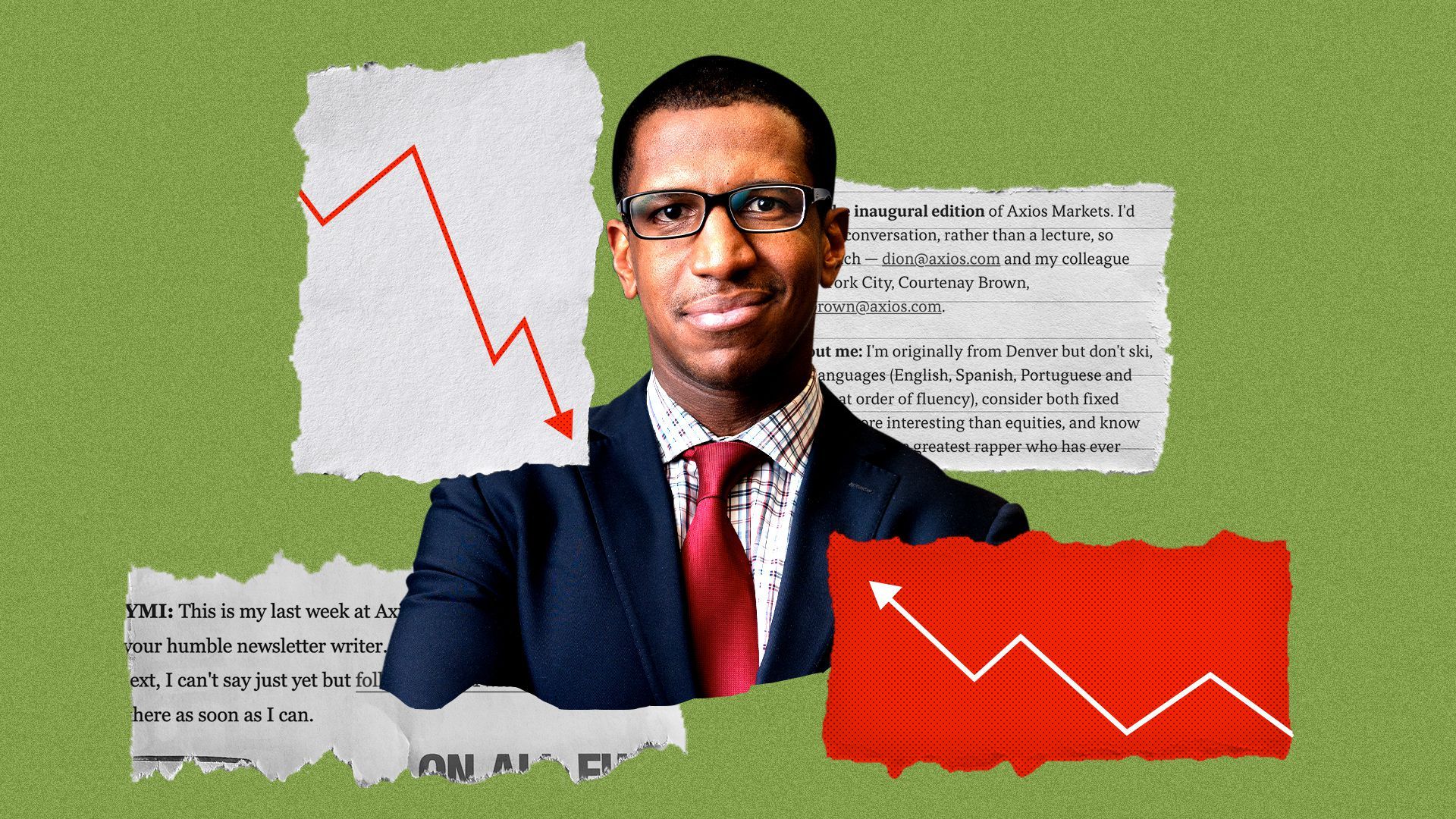 Photo illustration of Dion Rabouin.