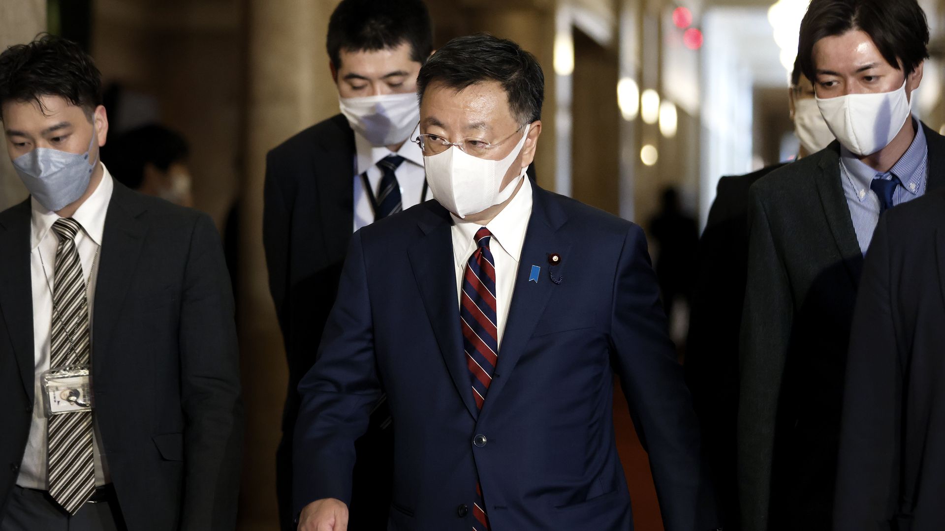 Hirokazu Matsuno, Japan's chief cabinet secretary