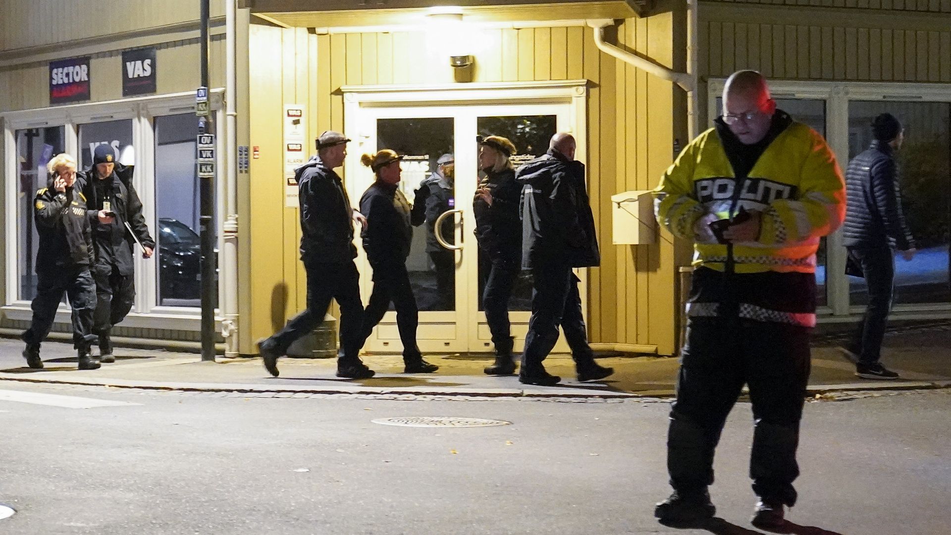 Police on a scene in Norway
