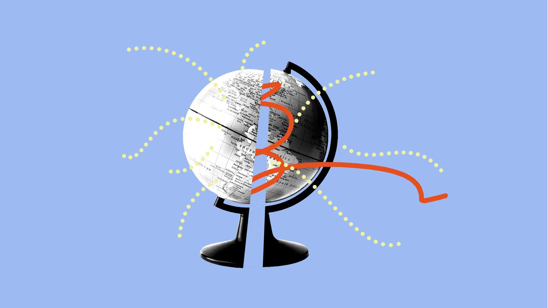 Illustration of a globe