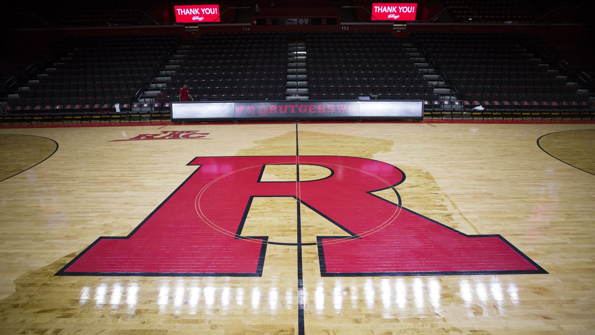 Rutgers basketball court.