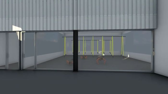 TRX facility rendering at the new Pure Body
