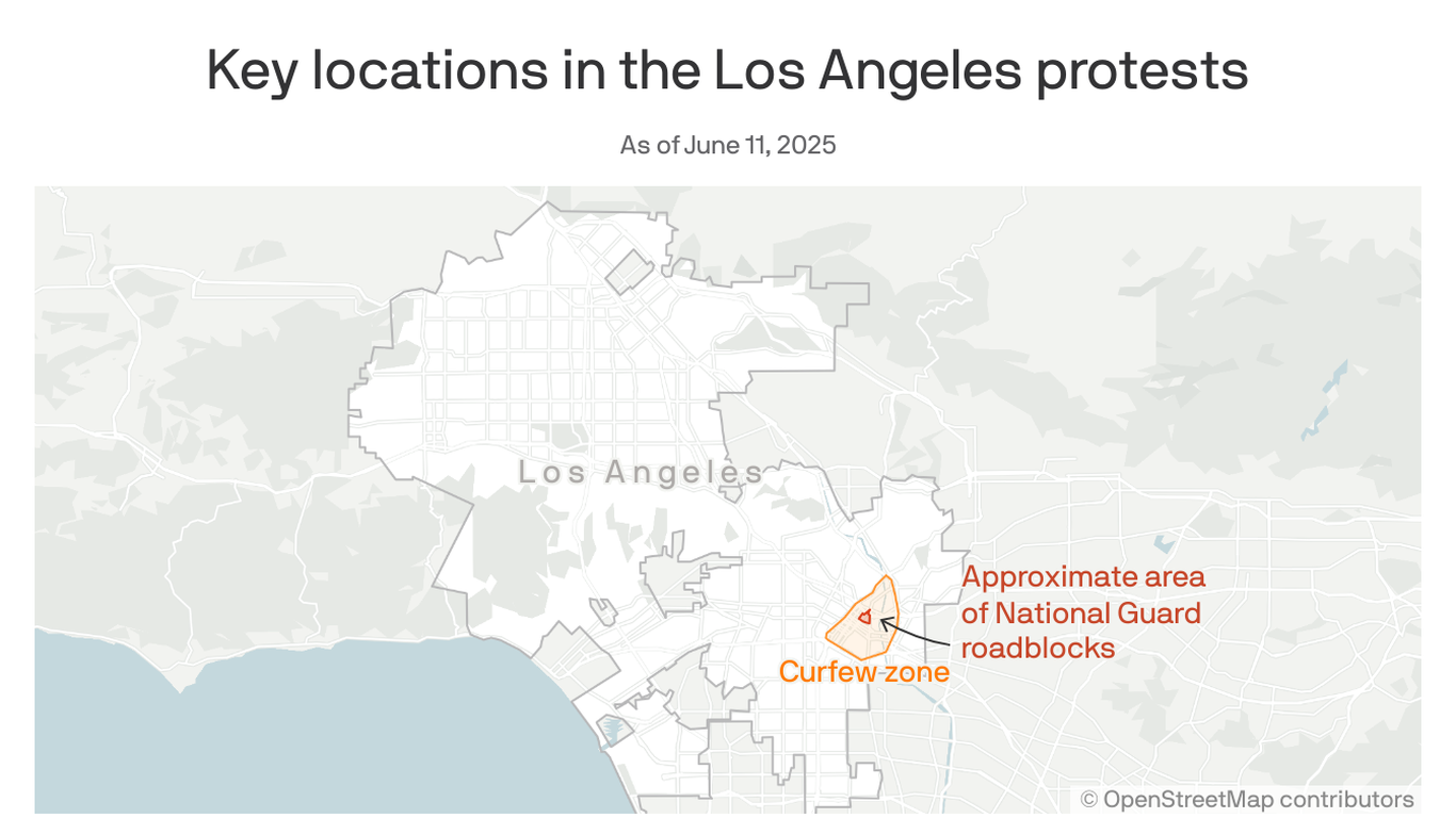 Where LA protests are taking place