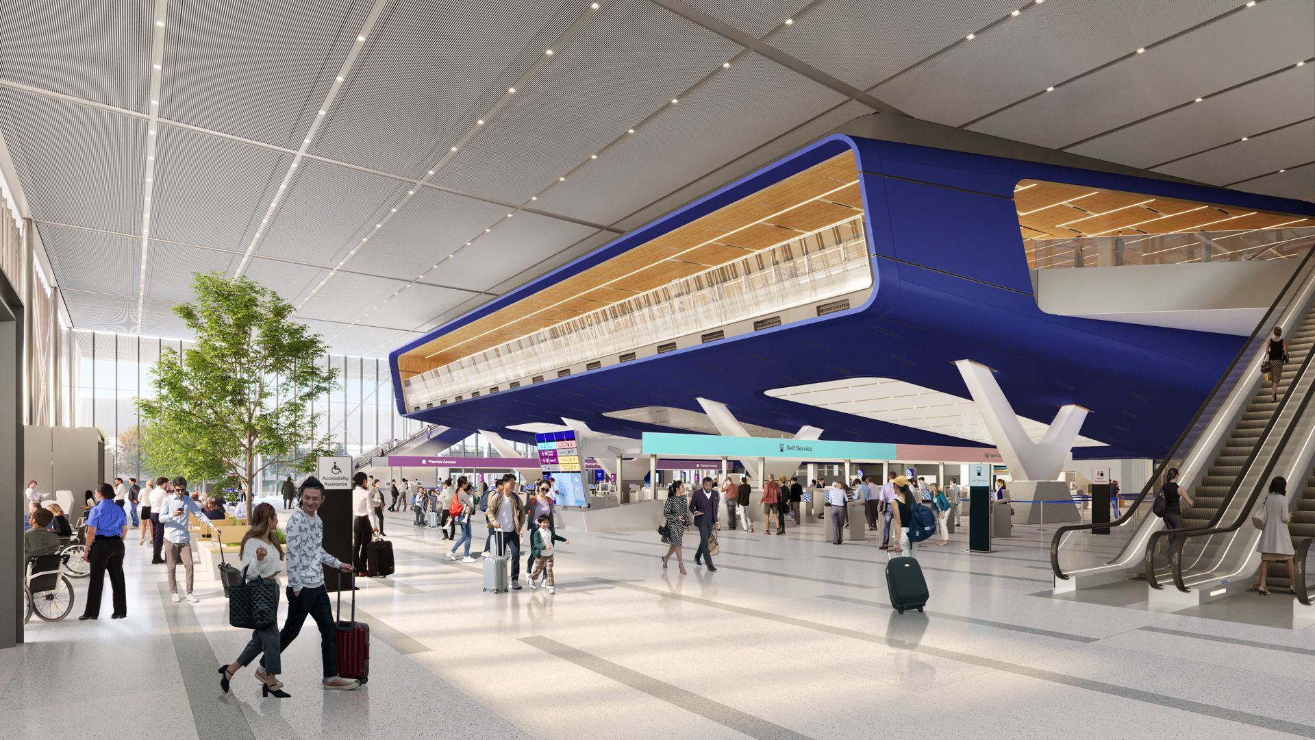 George Bush Intercontinental Airport Terminal B lobby to close