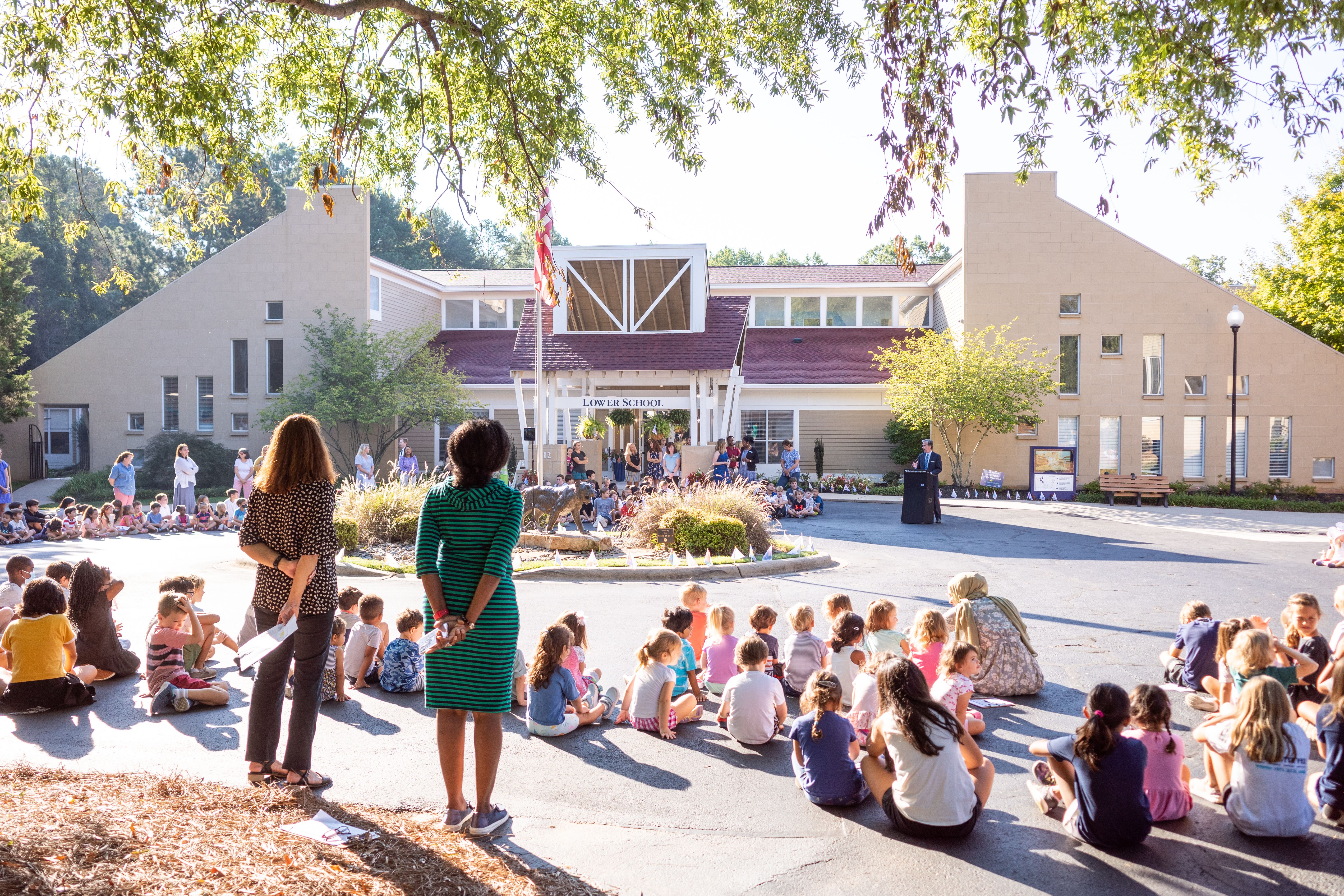 Charlotte Prep's lower school before it burned down. 