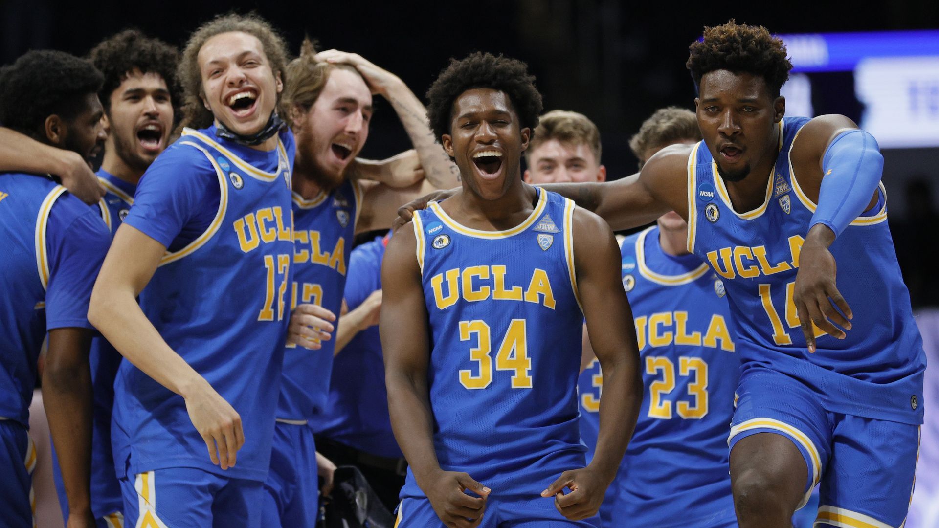 UCLA celebrating