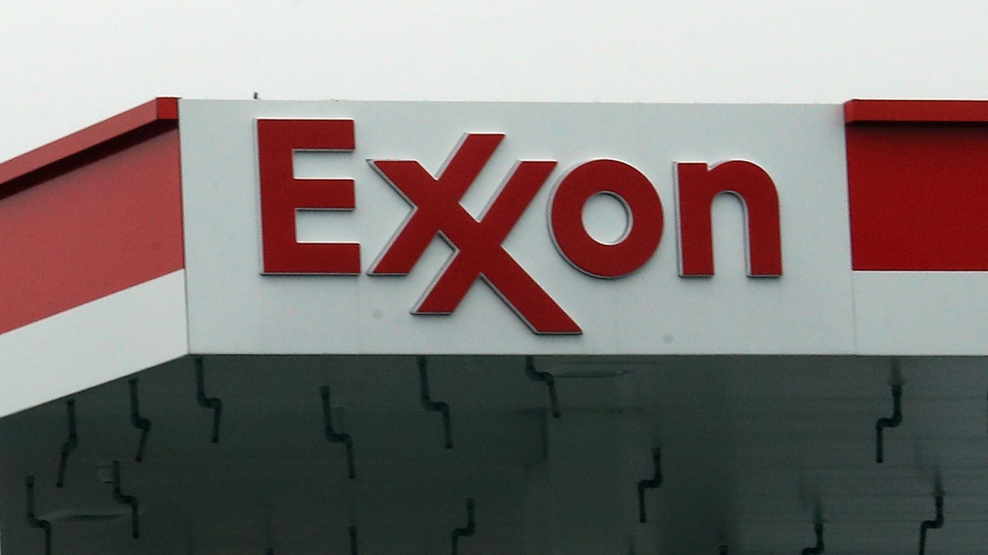 Exxon sign.