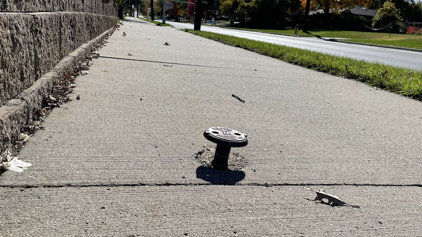 Ask Axios Why are valves protruding from a Des Moines sidewalk