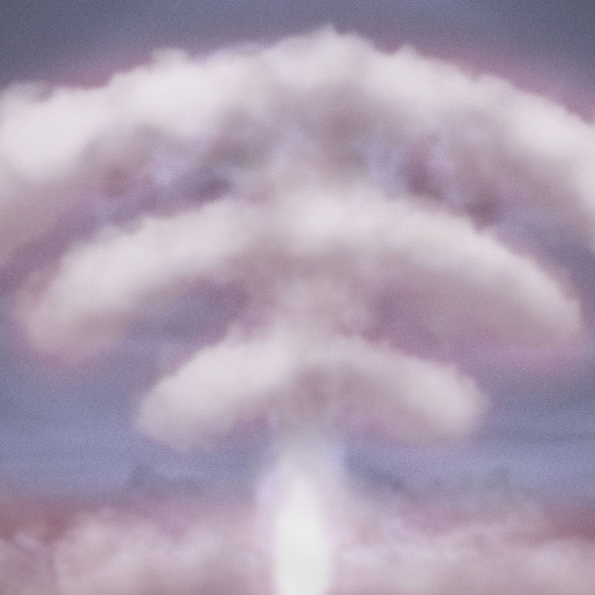 Illustration of a mushroom cloud in the shape of the 3G symbol