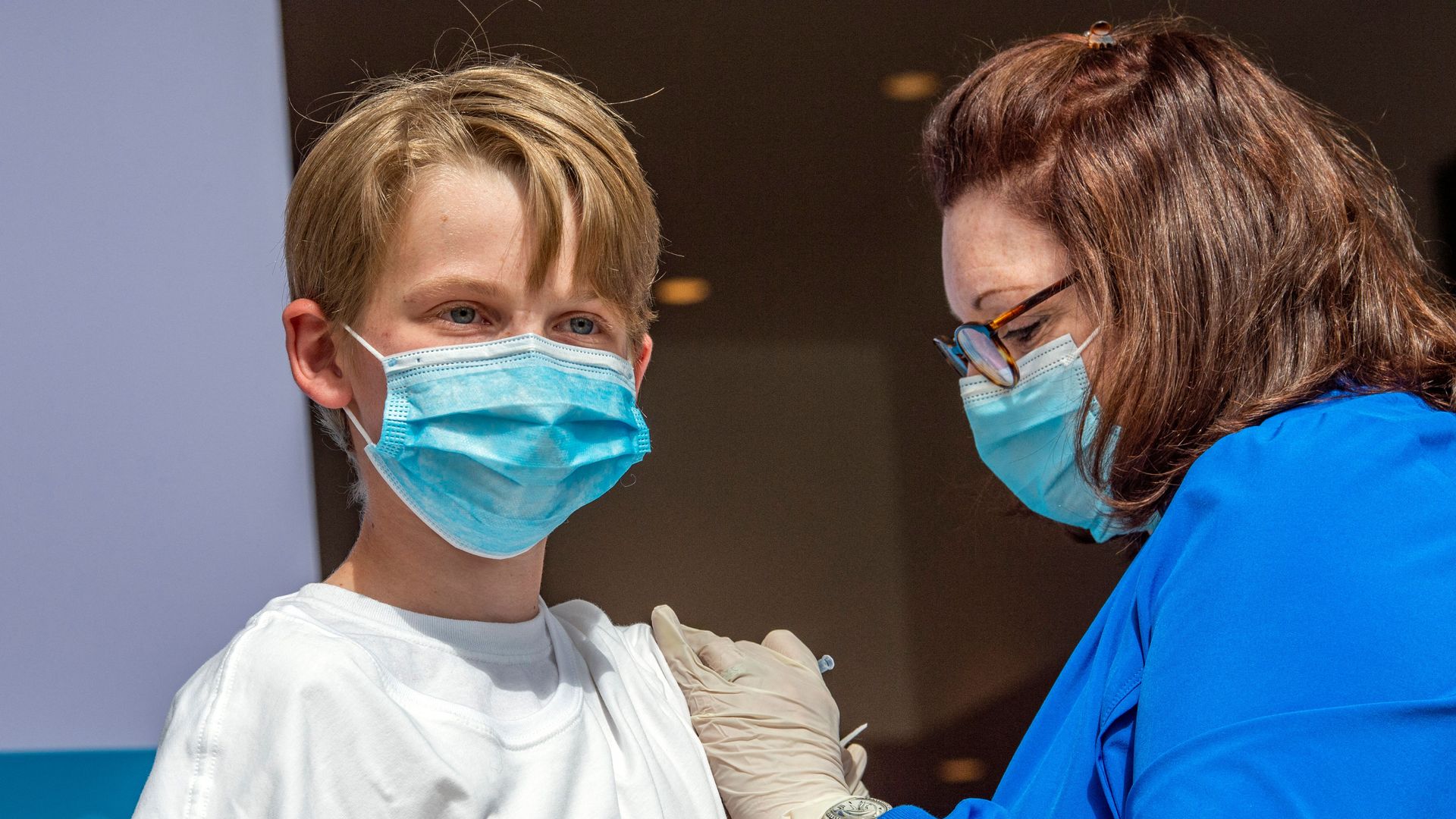Picture of child getting vaccine