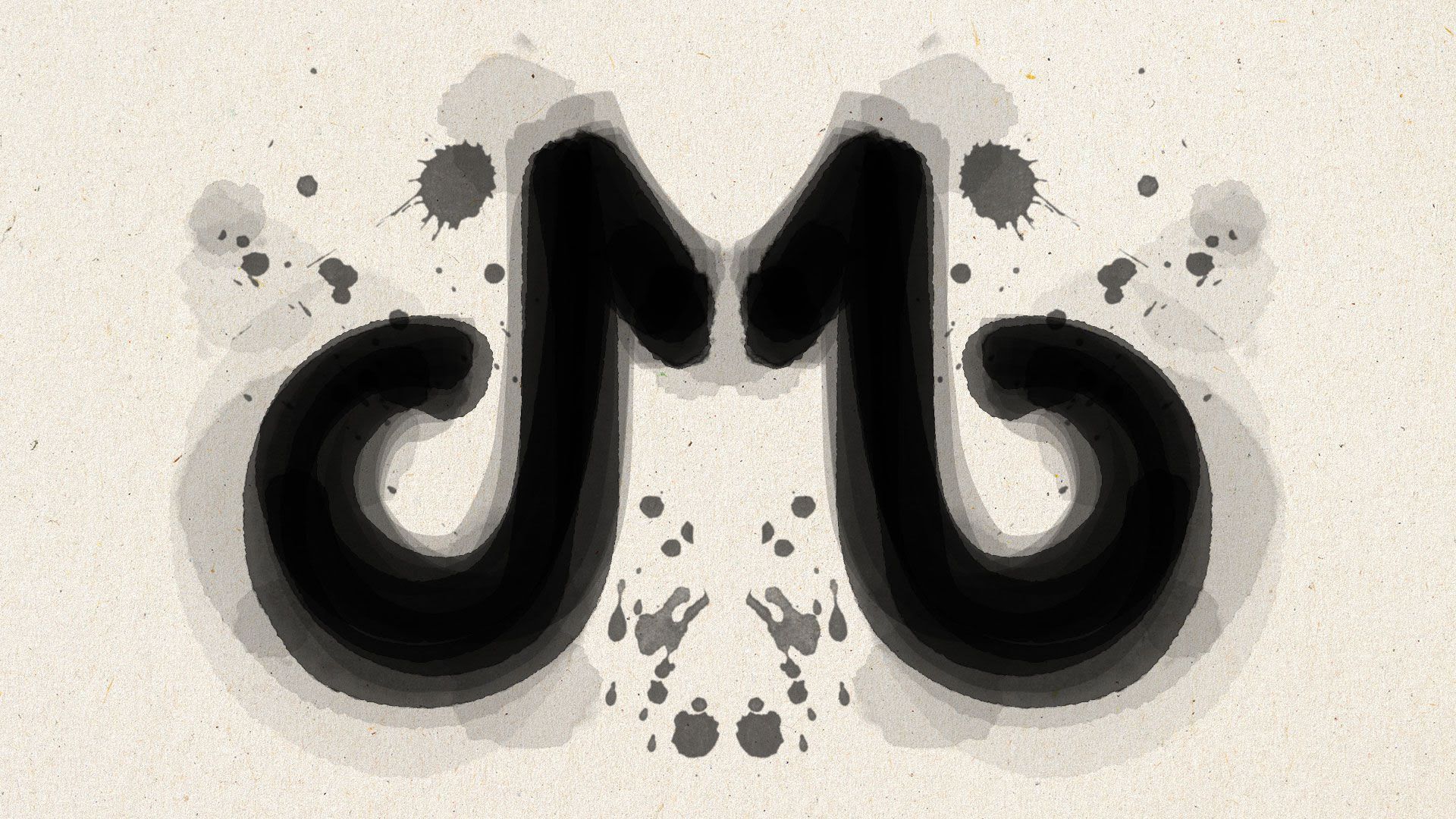 An illustration of tiktok logos that look like rorshack tests