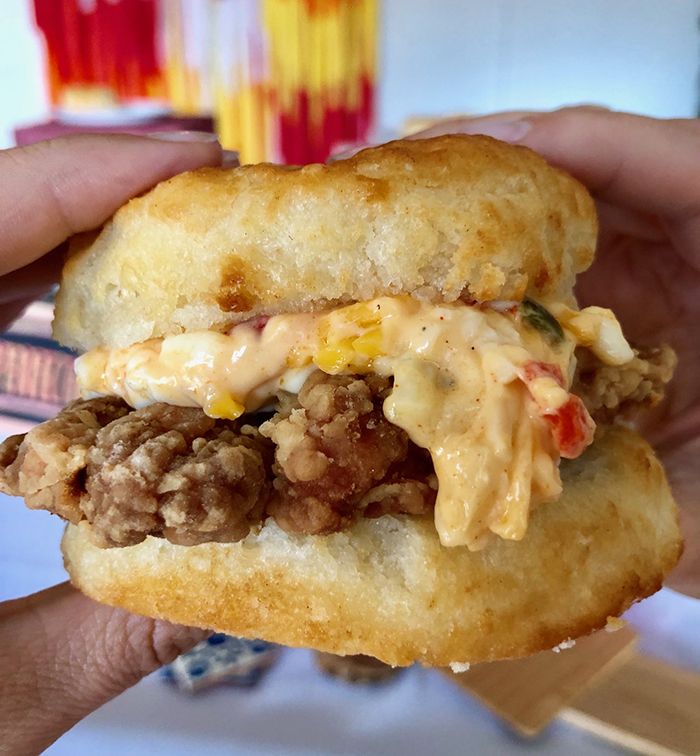 cajun chicken filet pimento cheese at bojangles
