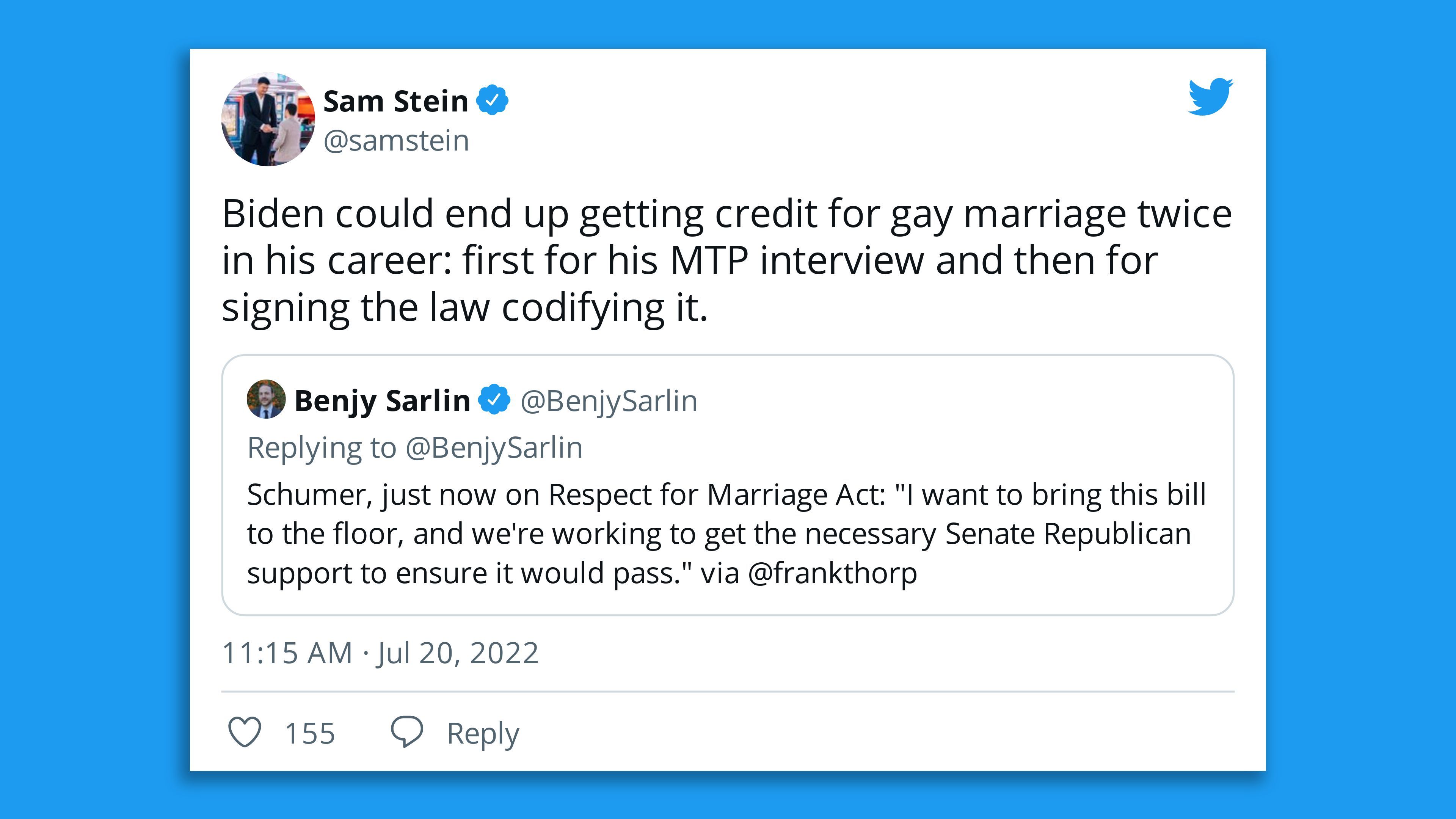 Sam Stein tweet