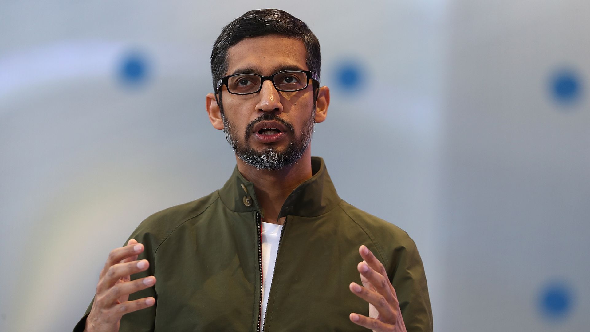 Google CEO Sundar Pichai, speaking at the company's I/O developer conference