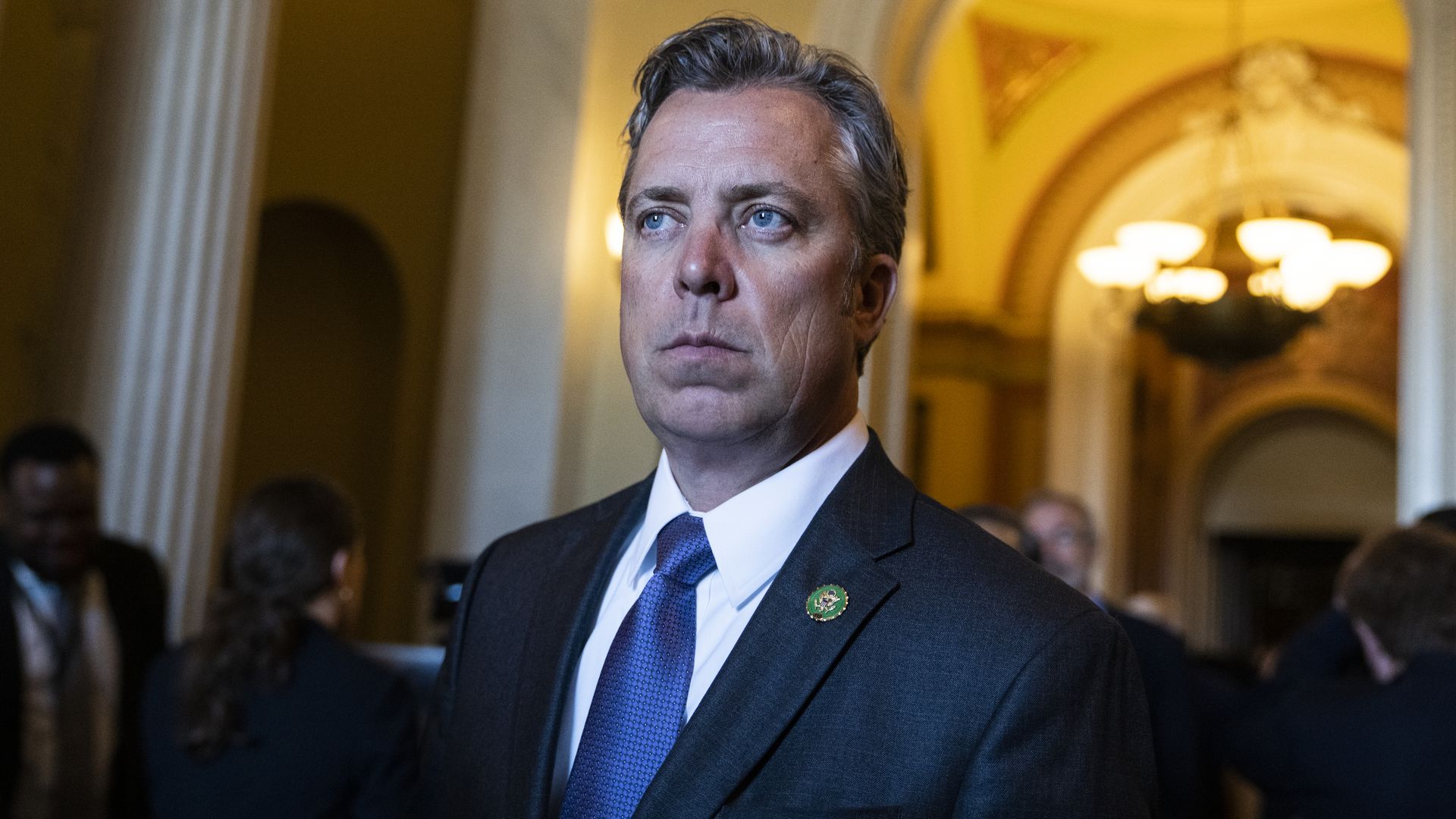 Rep. Andy Ogles, R-Tenn., leaves the U.S. Capitol after the last votes of the week on Thursday, April 20, 2023.