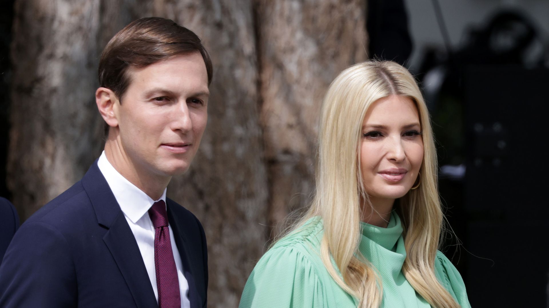 Photo of Jared Kushner and Ivanka Trump standing