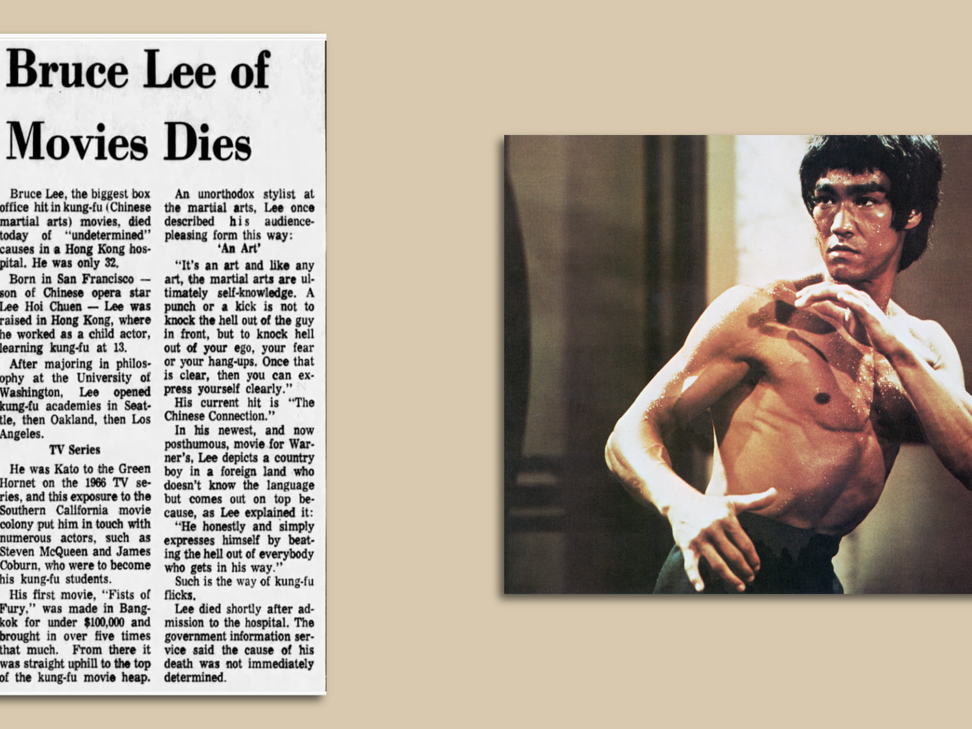 Today in history: Bruce Lee's sudden death - Axios Seattle
