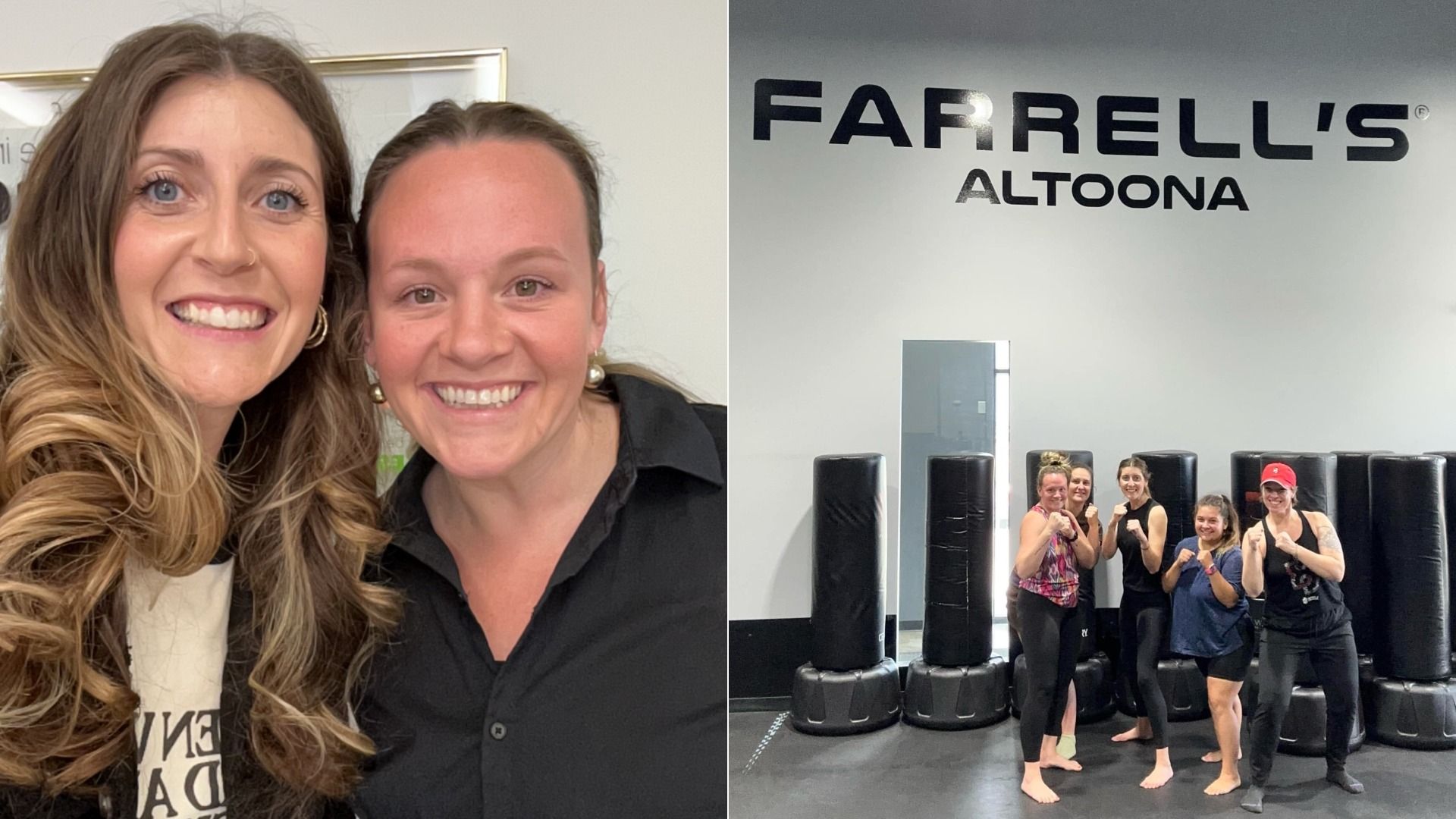 Moms at a kickboxing class