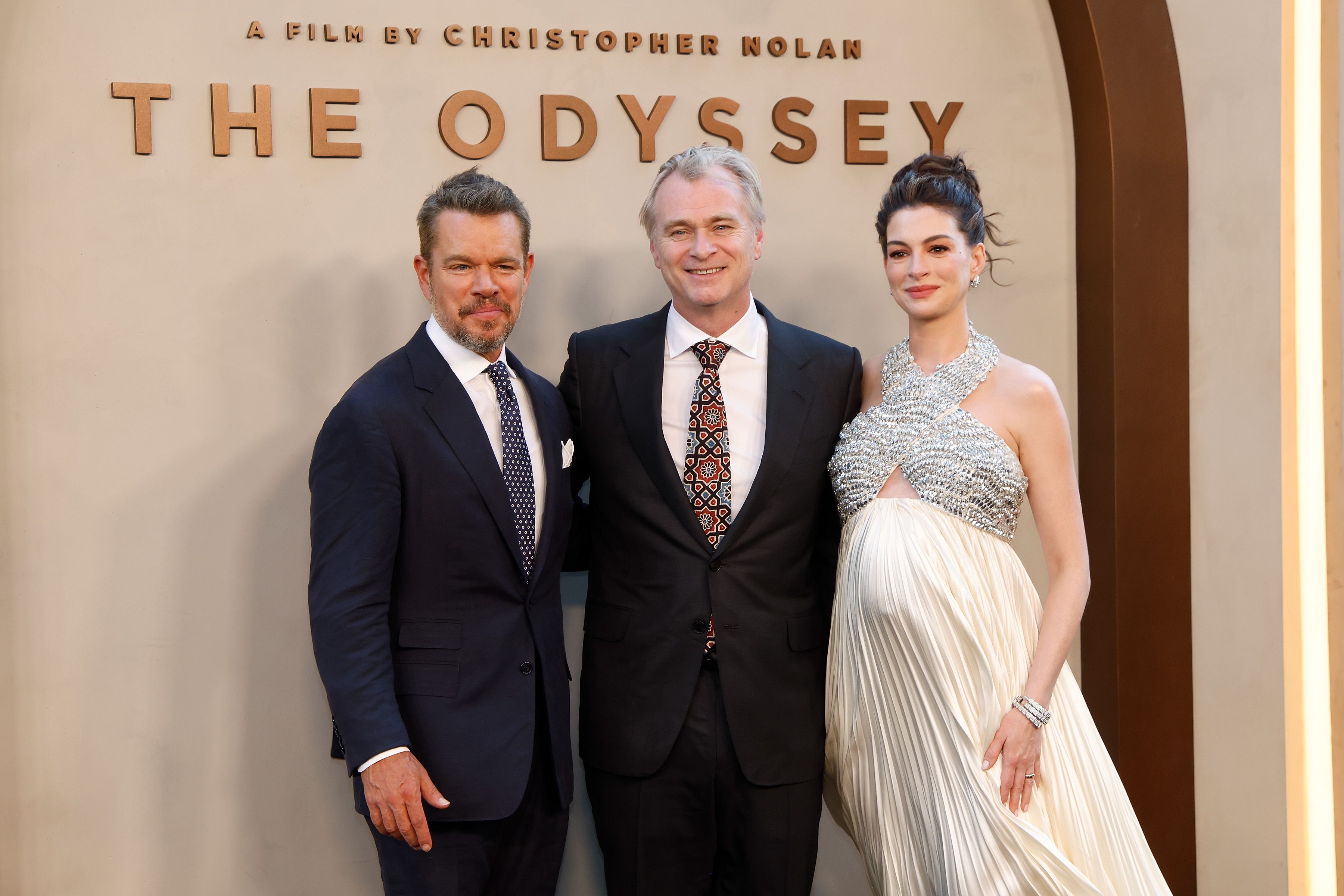 Christopher Nolan at "The Odyssey" premiere