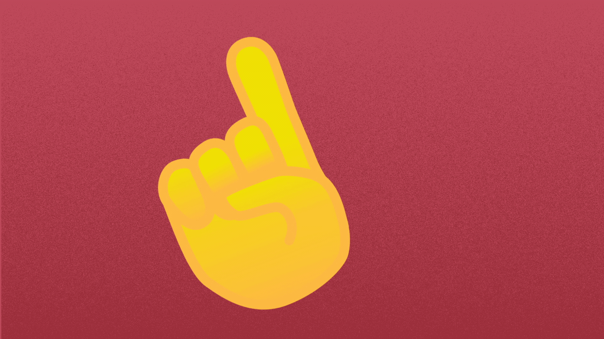 Illustration of an index finger emoji wagging back and forth.