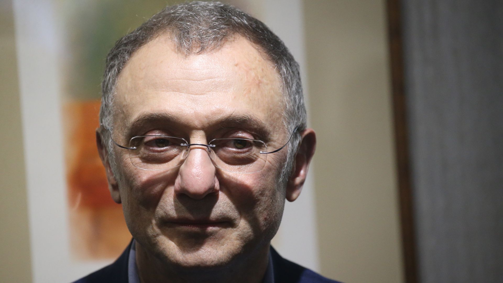 Russian oligarch Suleyman Kerimov attends a meeting at the Naryn Kala Castle, on April 14, 2021 in Derbent, Dagestan, Russia.