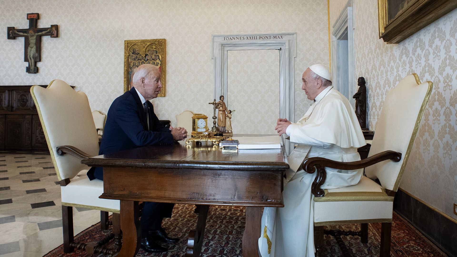 Biden and Pope Francis