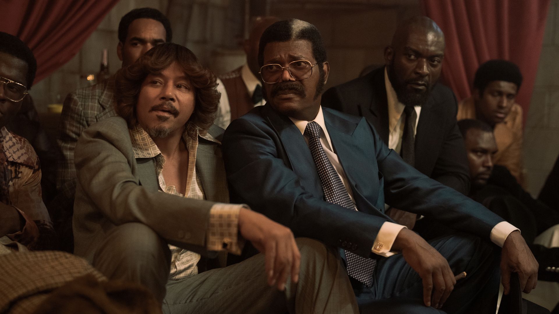 Samuel L. Jackson and Terrence Howard in "Fight Night: The Million Dollar Heist"