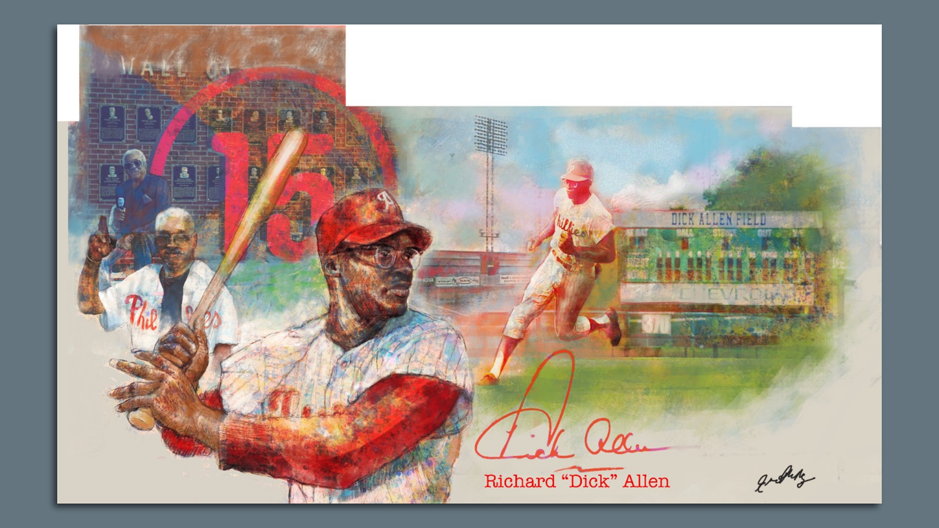 Phillies' Dick Allen gets a mural
