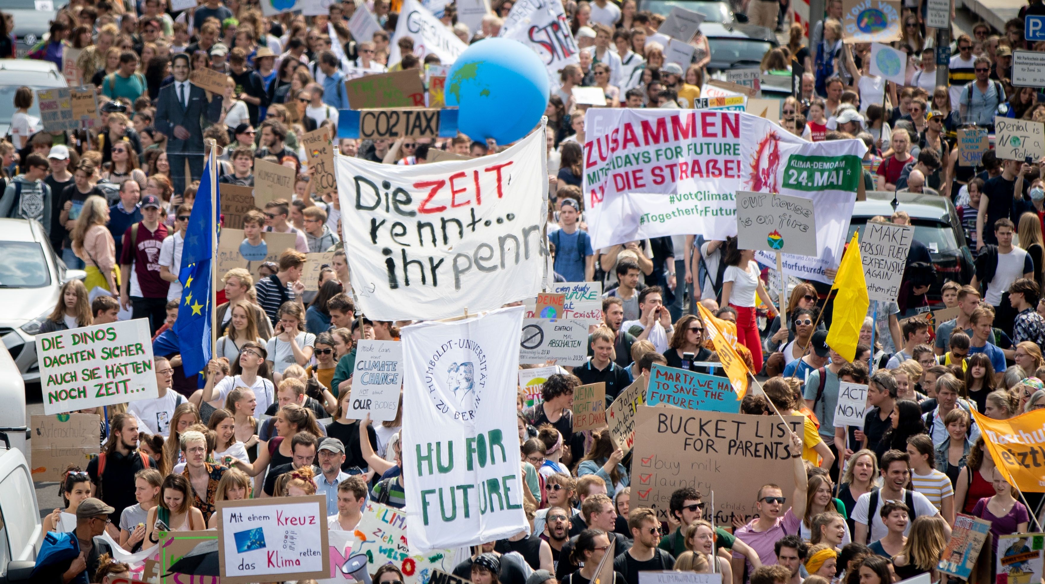 Climate change youth protest in Berlin
