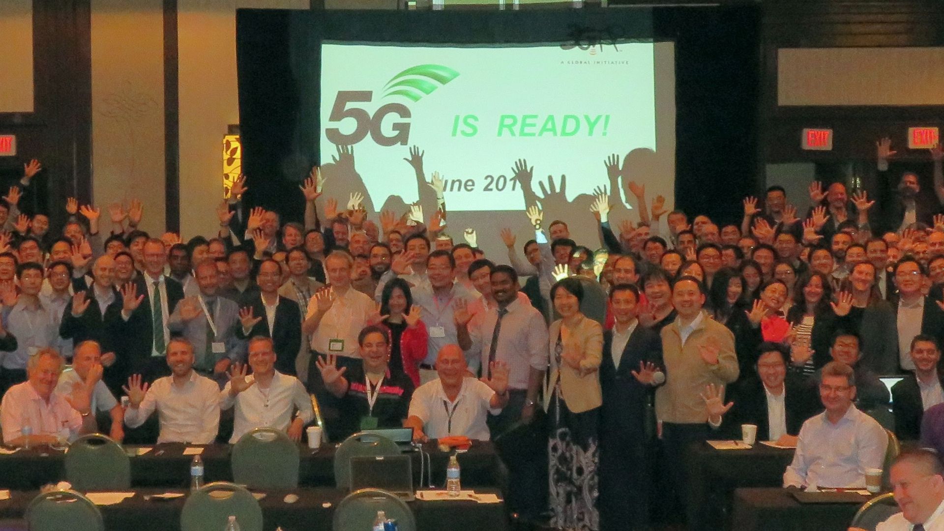 Group photo from last week's 5G meeting in La Jolla, Calif.