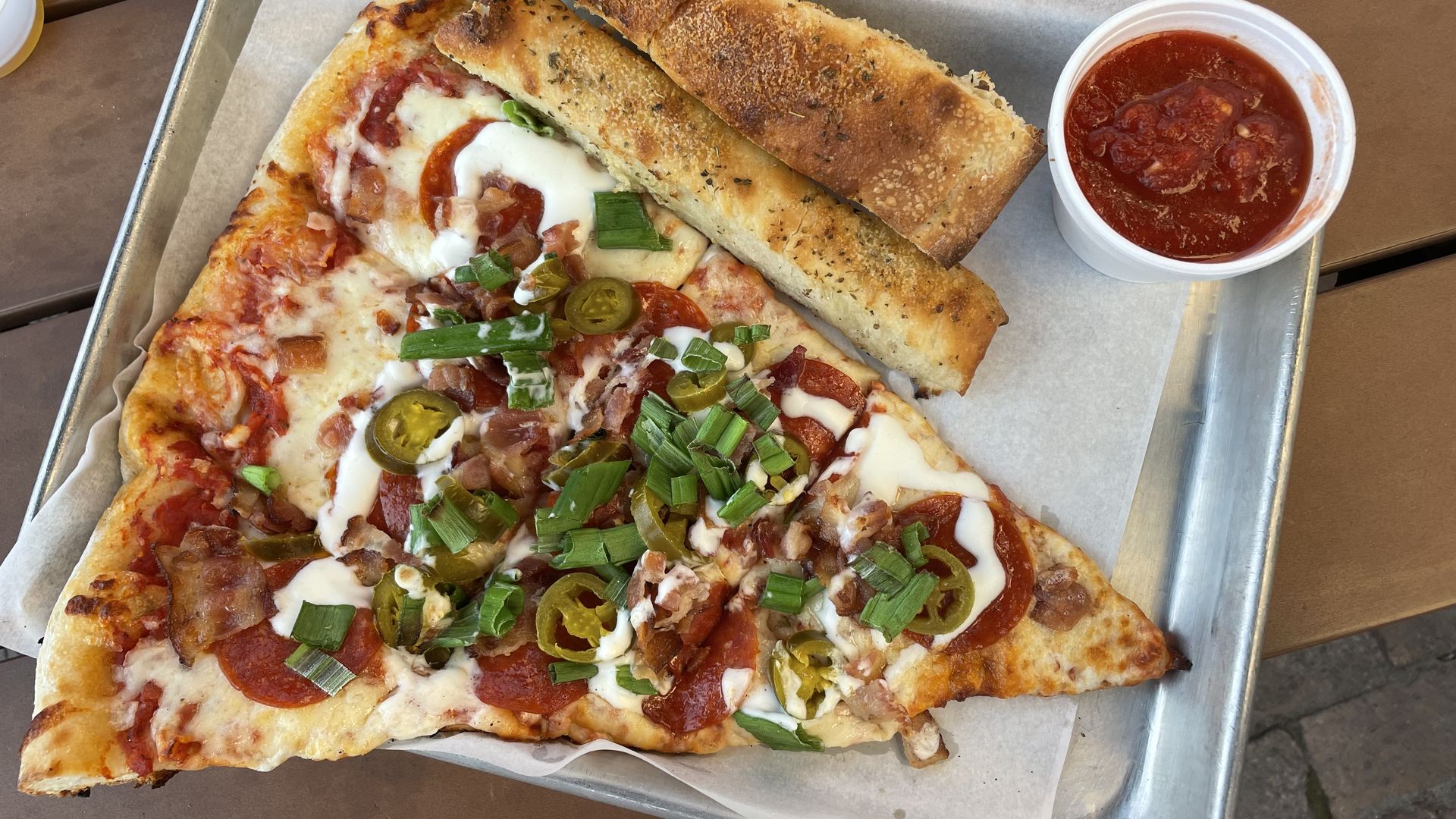 A Pepperoni Popper from Dough Co.