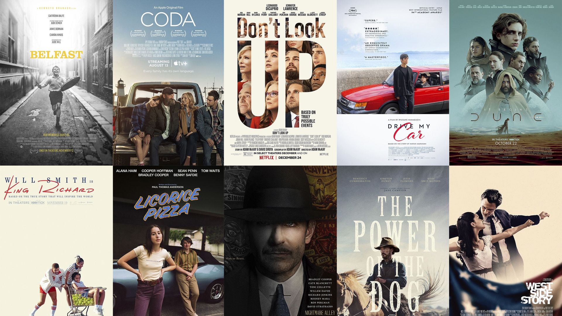 A photo showing the cover of Oscar nominees