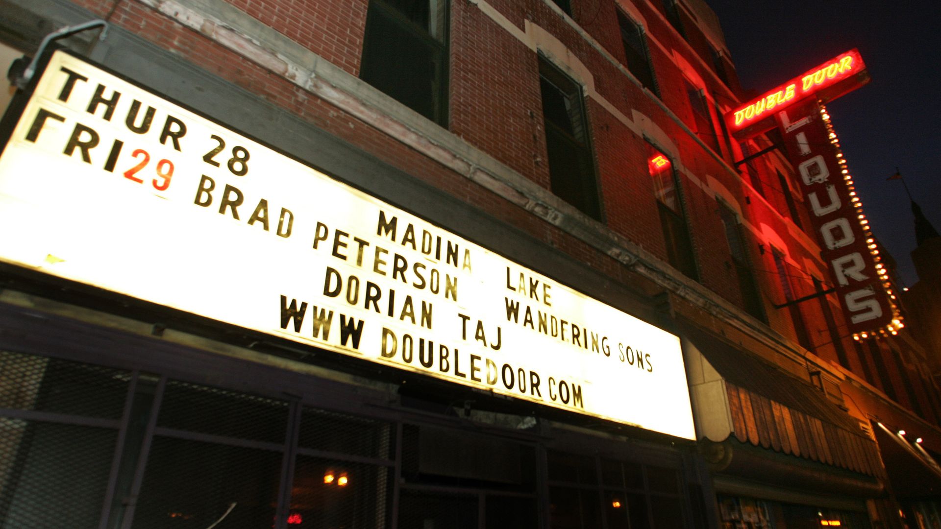 Photo of a marquee at a club 
