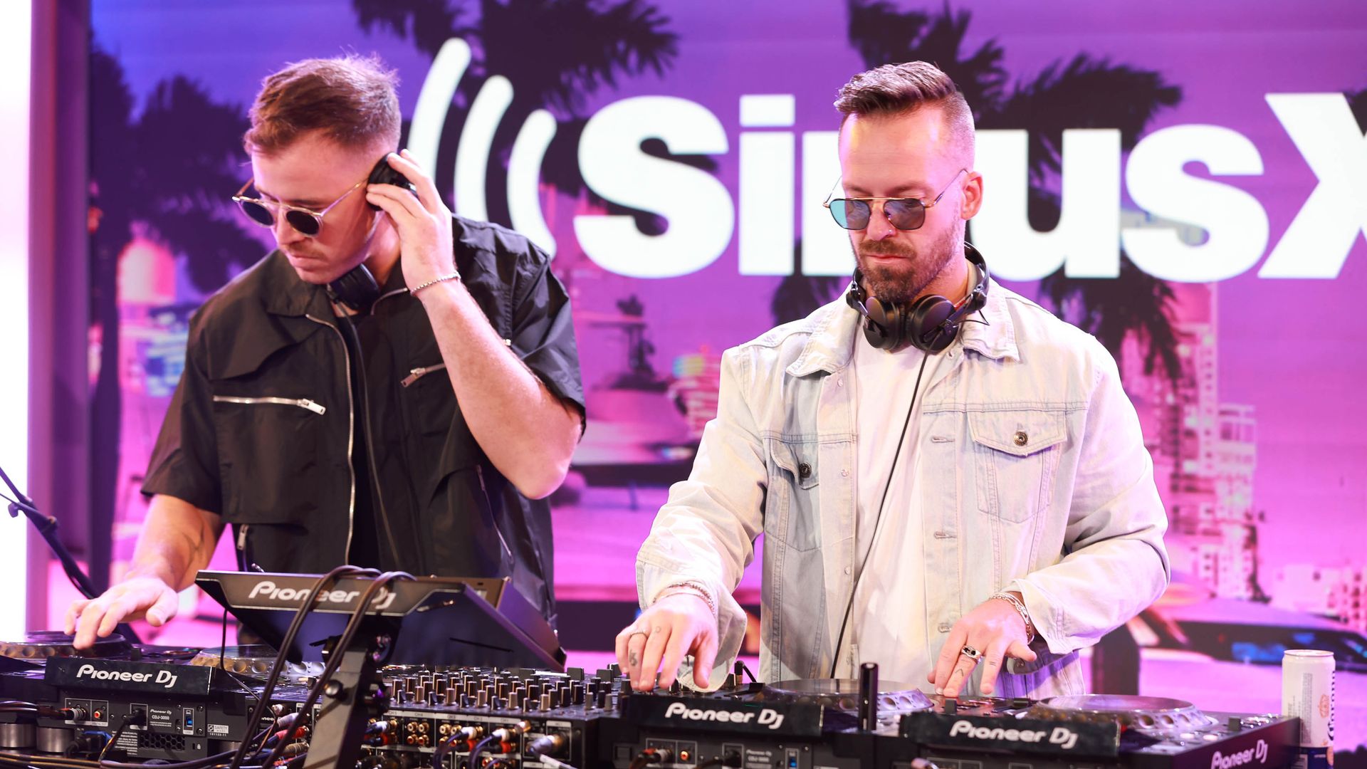Rufus Du Sol DJs at SiriusXM's new South Beach studios.