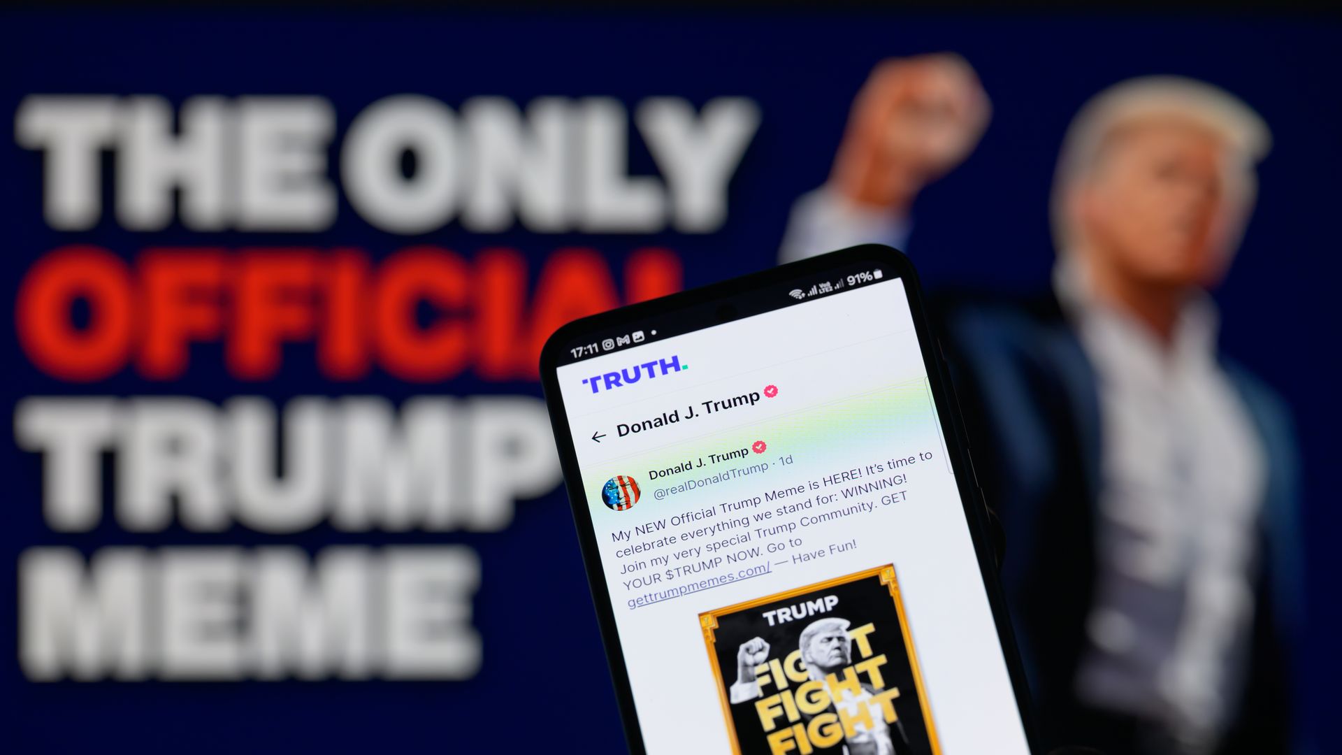 Donald Trump's social media account on Truth Social.