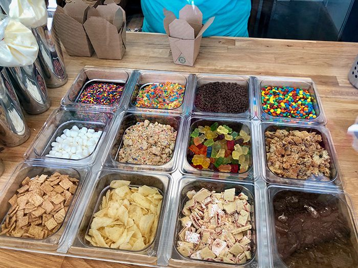 cupcake toppings at swirl charlotte