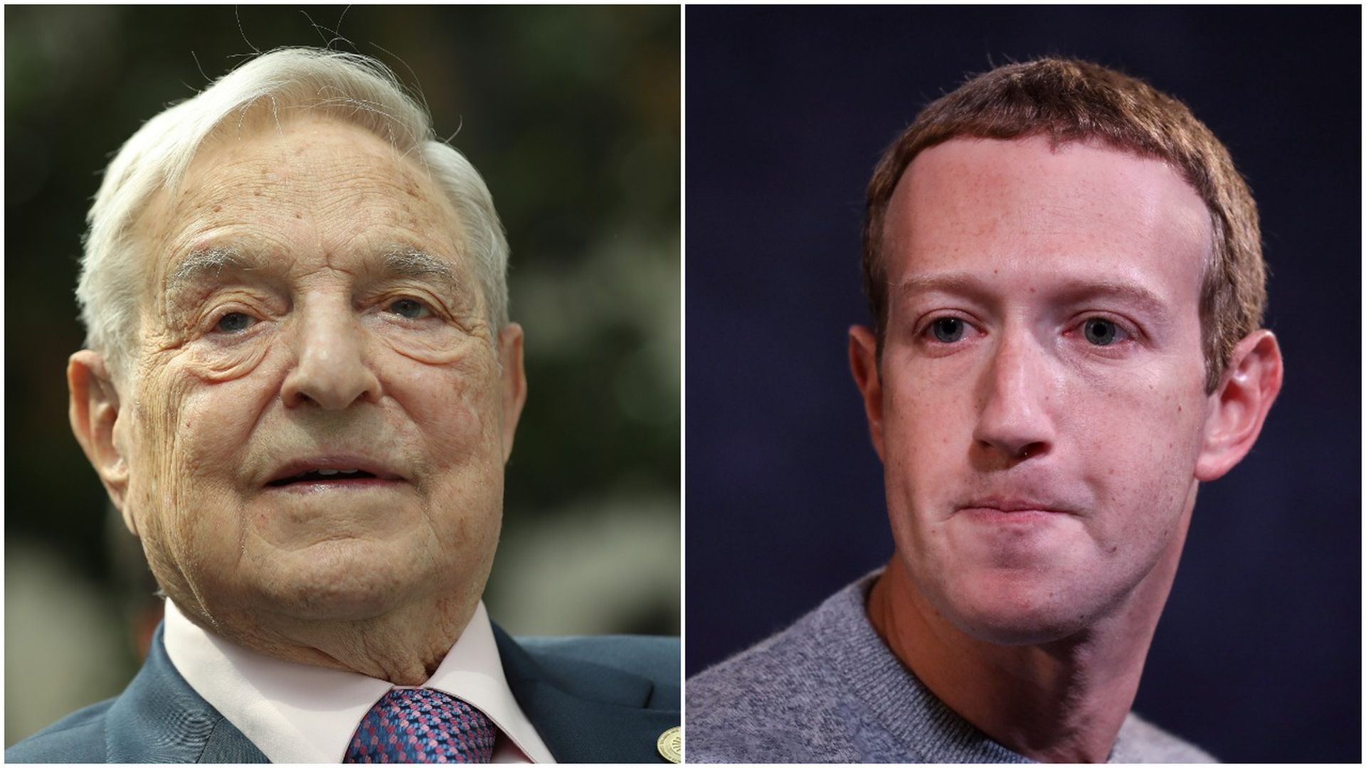 George Soros and Mark Zuckerberg