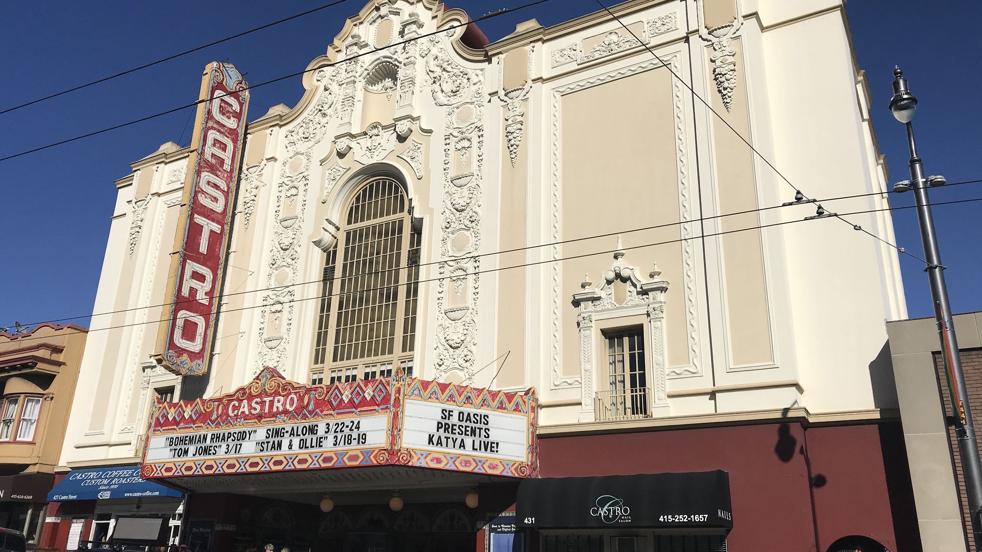 The Castro Theater is pictured in San Francisco.