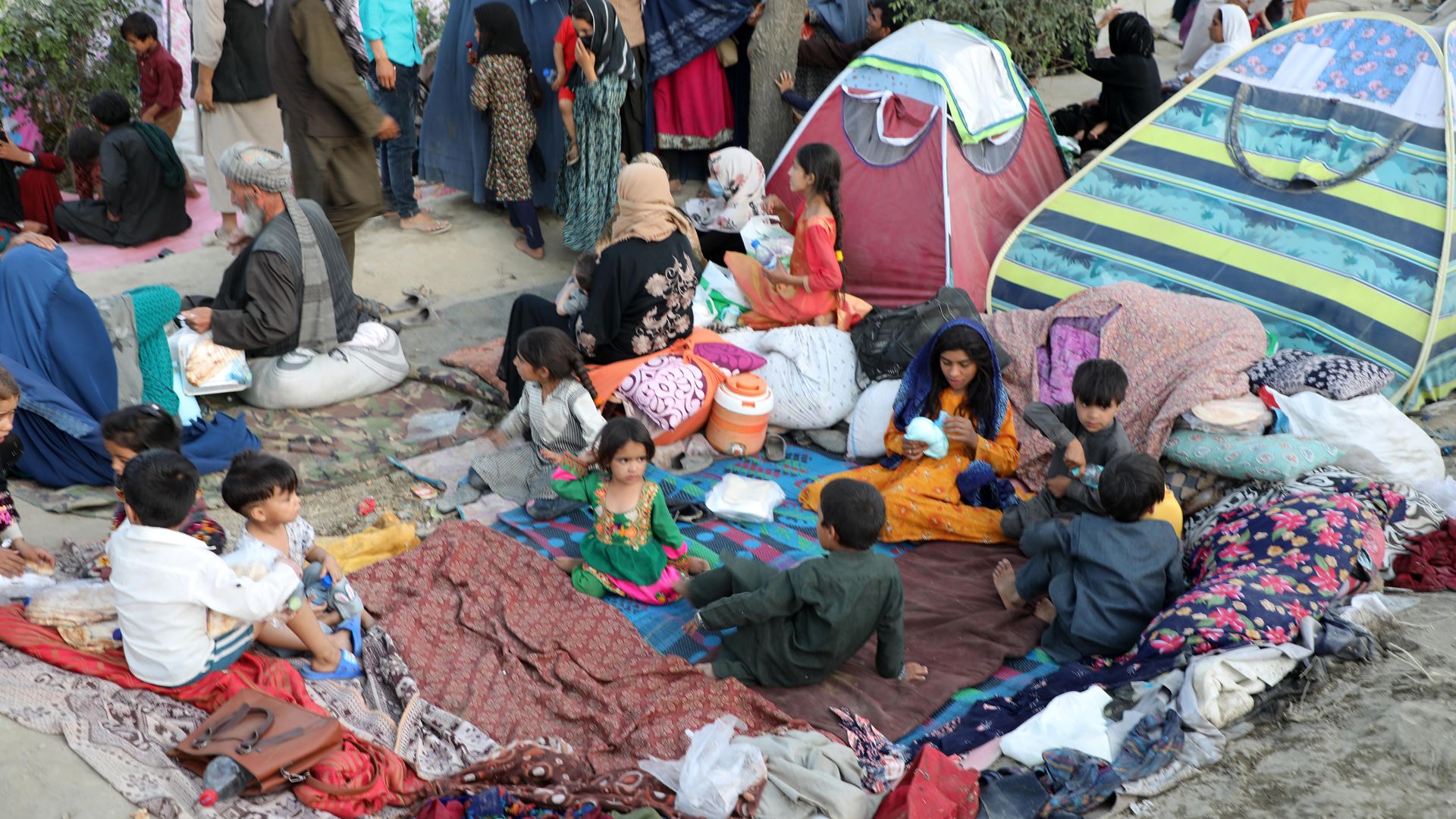 Thousands of families flee from Talibanâs offensive and come to Kabul, Afghanistan on August 10, 2021.