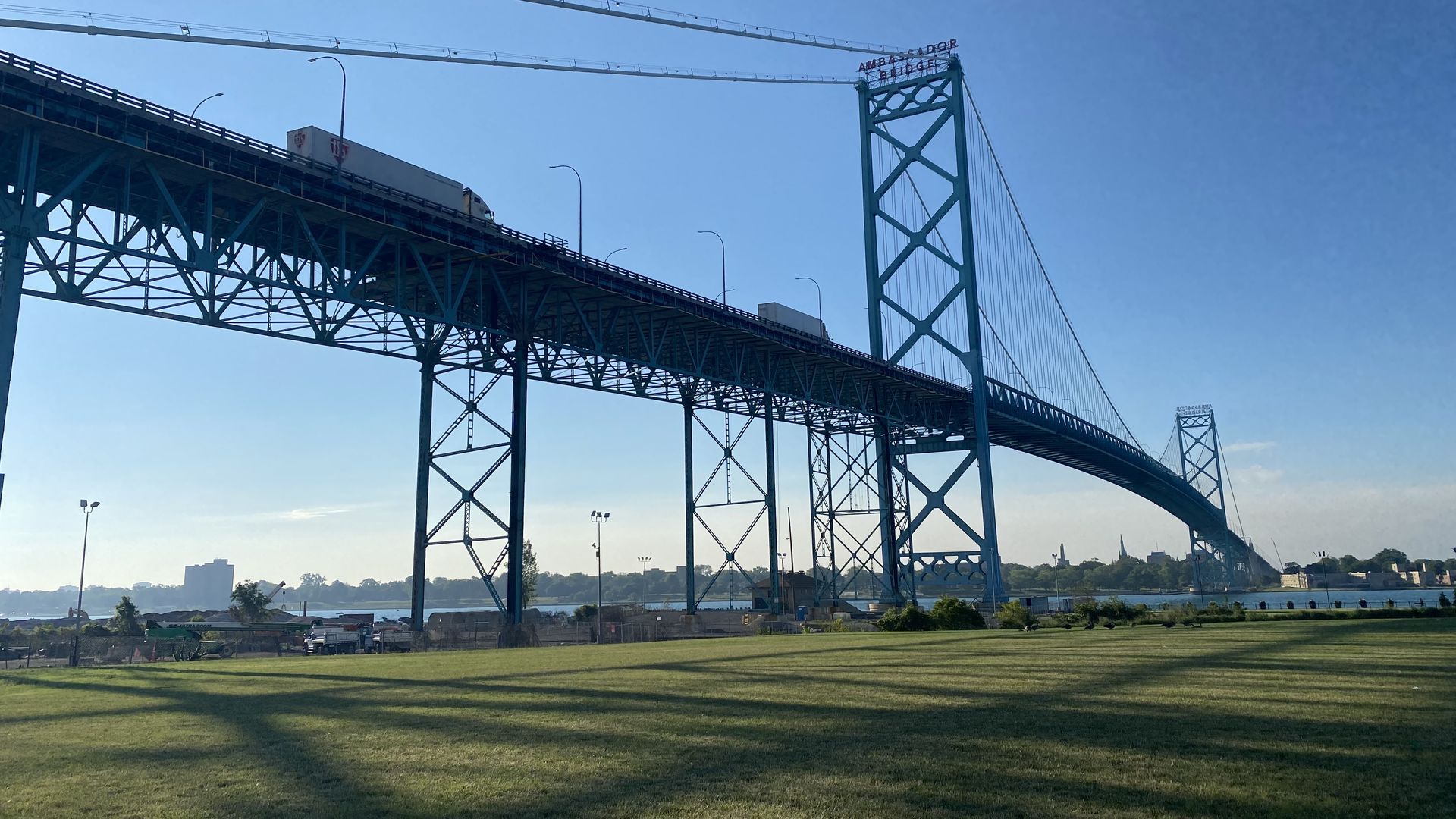 Riverside Park near the Ambassador Bridge