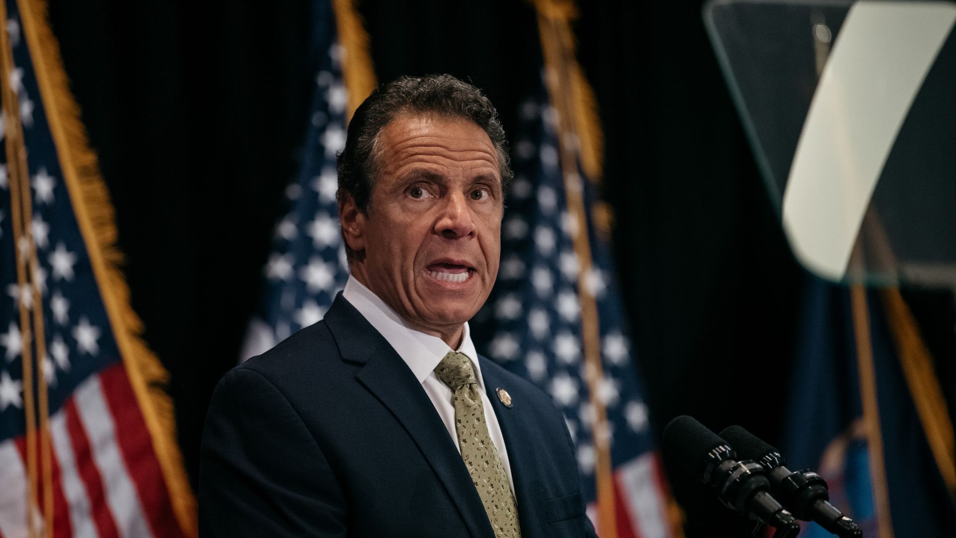 Andrew Cuomo speaks at an event