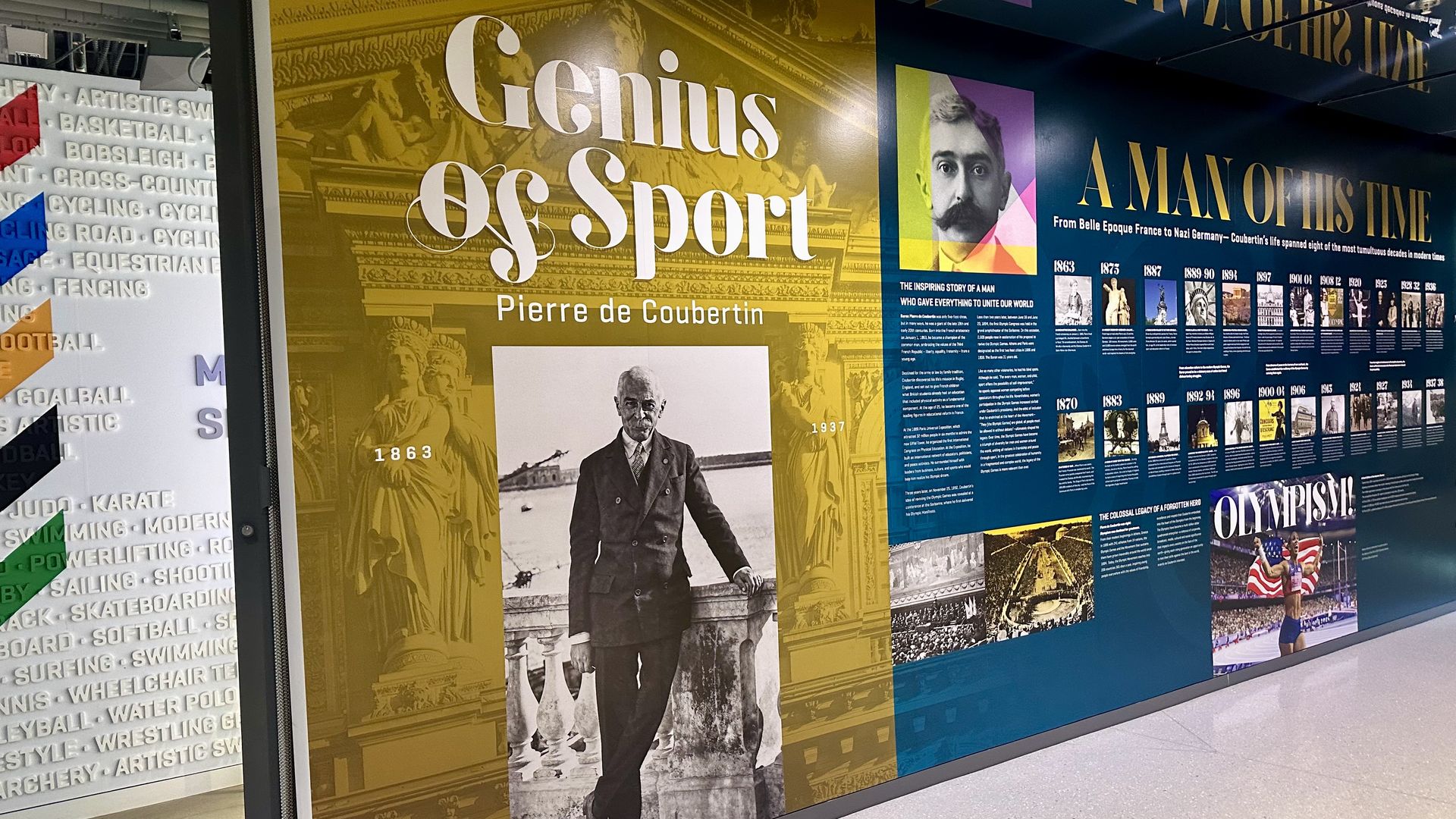 A new exhibit at the U.S. Olympic & Paralympic Museum in Colorado Springs. Photo: John Frank/Axios